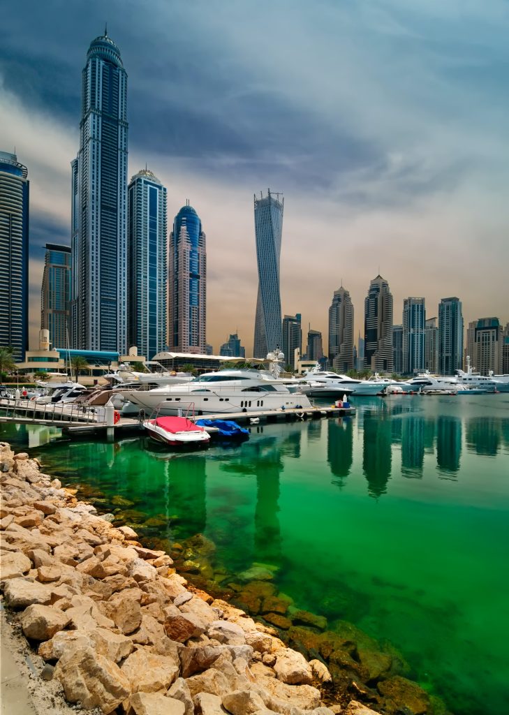 Dubai marina skyline, Dubai, United Arab Emirates