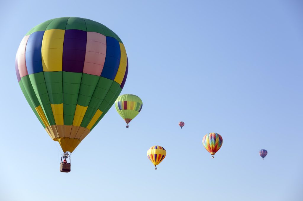 Hot air balloons